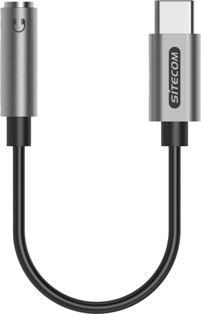 Sitecom Adaptateur USB-C vers Jack 3,5 mm Aluminium avant