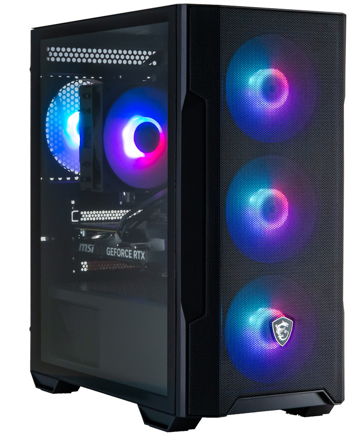 Cobalt x POWERED BY MSI - Tier 1 - RTX 5060 Ti - Ryzen 7 5700X - 32GB - 1TB SSD left side