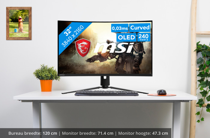 MSI MPG 321CURX QD-OLED visual Coolblue 1
