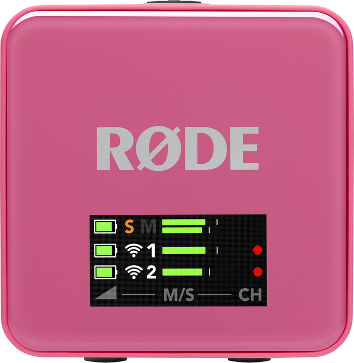 Rode Wireless GO Gen 3 Roze voorkant