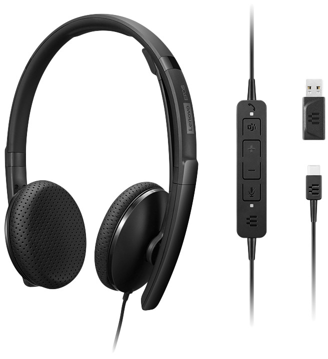 Lenovo MS Casque de Bureau Filaire détail