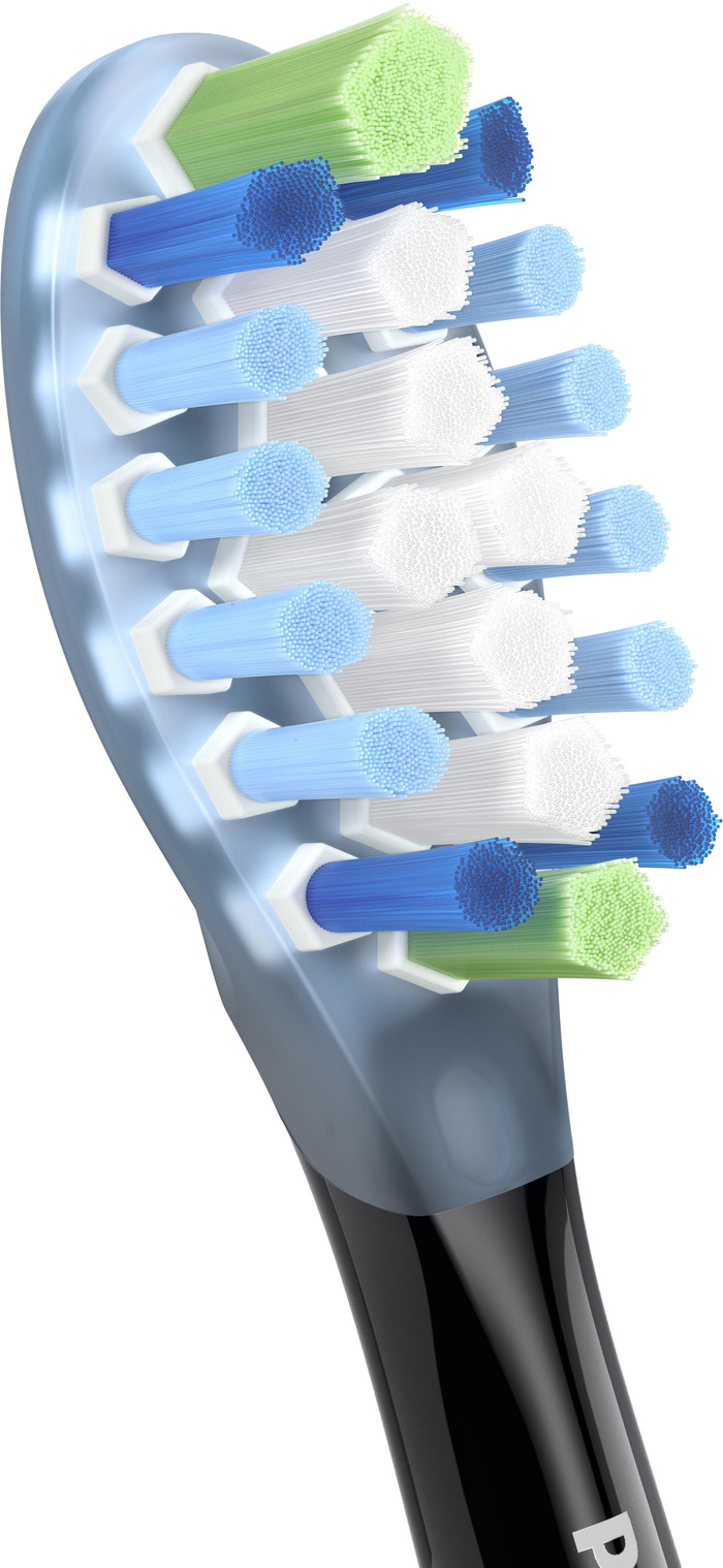 Philips Sonicare Premium Plaque Defense HX9044/88 Zwart (4 stuks) detail