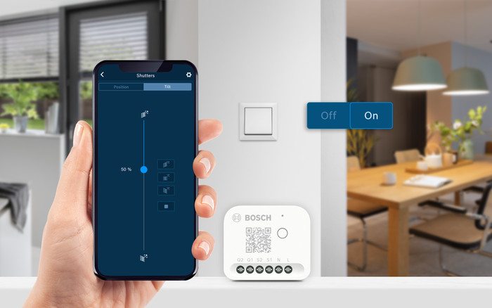 Bosch Smart Home Light and Shutters Controls 2 product in use