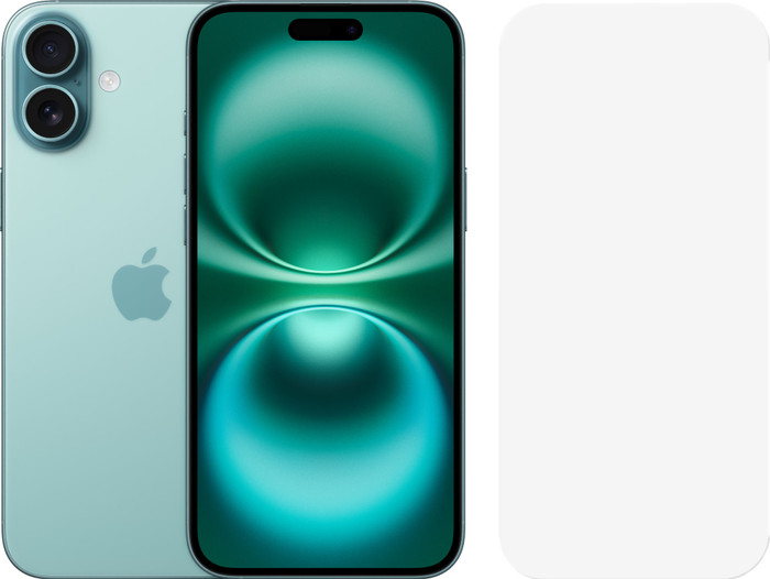 Apple iPhone 16 Plus 256GB Green + BlueBuilt Screen Protector Glass Main Image