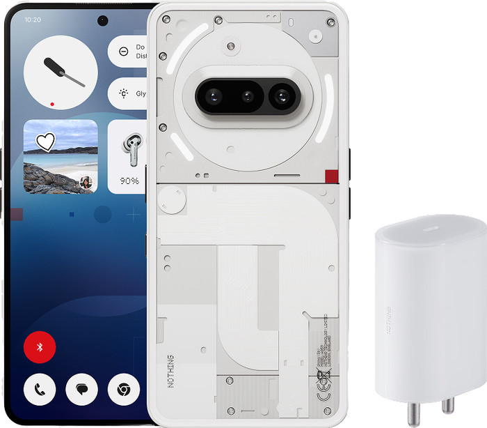 Nothing Phone (3a) 128 Go Blanc 5G + Nothing Chargeur Power Delivery 45 W Blanc Main Image