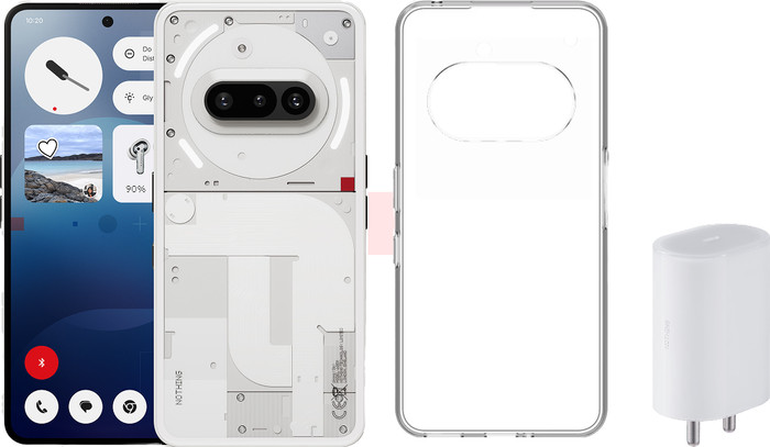 Nothing Phone (3a) 128GB White 5G + Accessory Pack Main Image