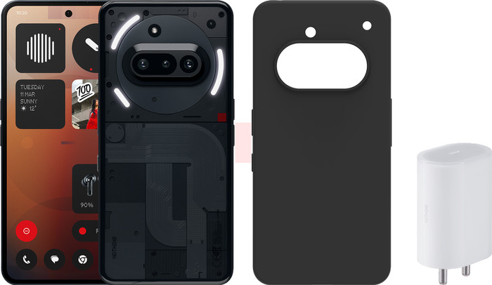 Nothing Phone (3a) 256GB Black 5G + Accessory Pack Main Image