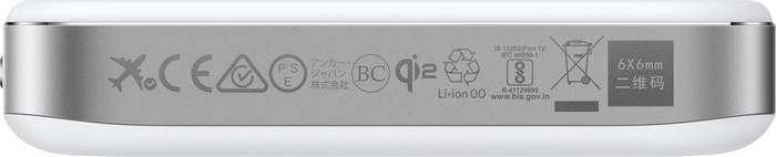 Anker MagGo Batterie Externe avec Charge Rapide 10 000 mAh Blanc arrière