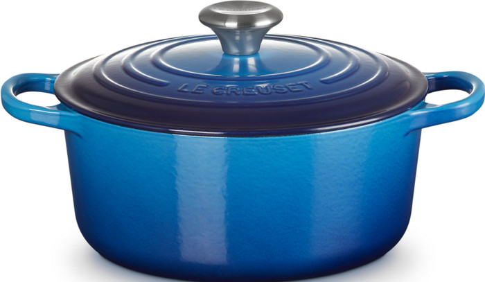 Le Creuset Signature Round Dutch Oven 24cm Azure Main Image