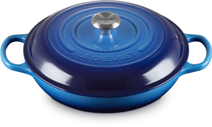 Le Creuset Signature Campagnard Dutch Oven 30cm Azure front