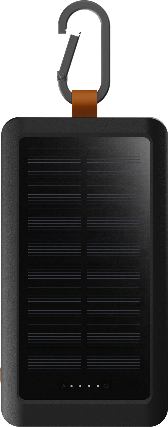 Xtorm Go 2 Solar Power Bank 10,000mAh with Fast Charging and Flashlight Black front
