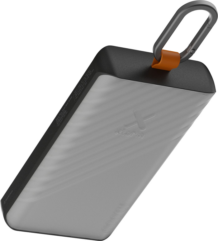 Xtorm Go 2 Solar Power Bank 10,000mAh with Fast Charging and Flashlight Black back