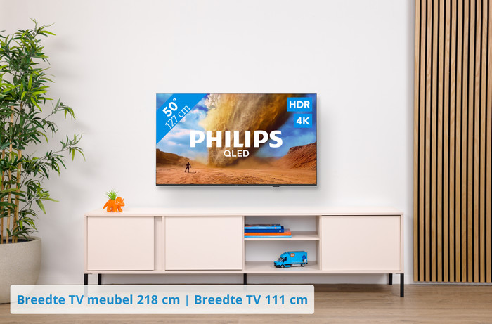 Philips 50" PUS7800 QLED 4K (2025) + Philips TAB5309 visual Coolblue 1