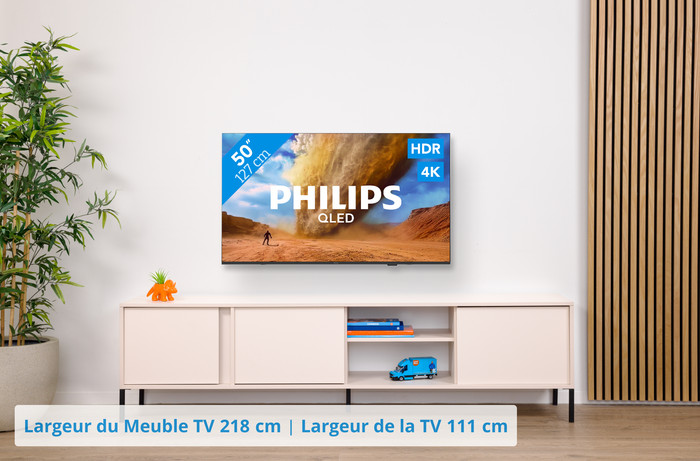 Philips 50" PUS7800 QLED 4K (2025) + Philips TAB5309 visuel Coolblue 1