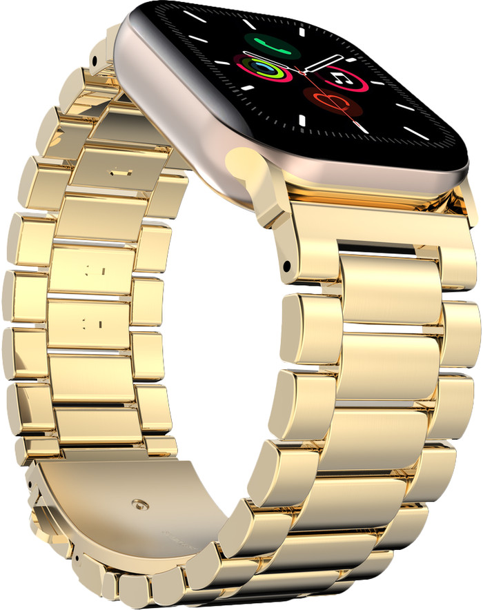 Just in Case Stainless Steel Strap Gold for Apple Watch 40/41/42mm left side