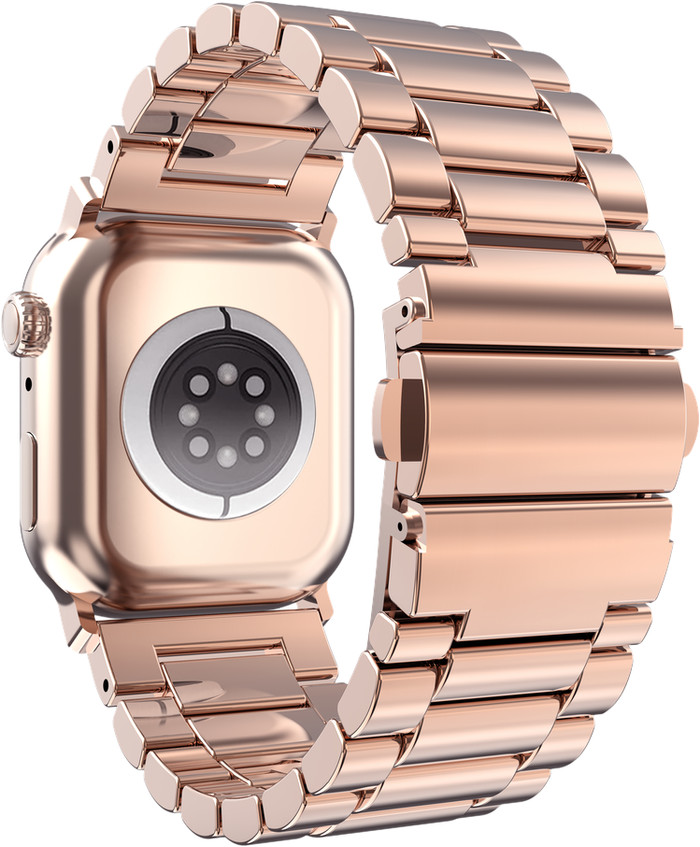 Just in Case Stainless Steel Strap Rose Gold for Apple Watch 40/41/42mm back