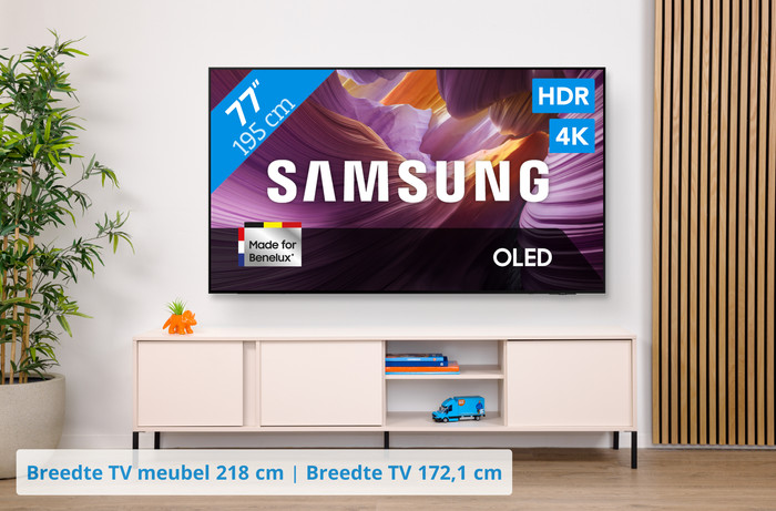 Samsung 77" OLED S85F 4K (2025) visual Coolblue 1