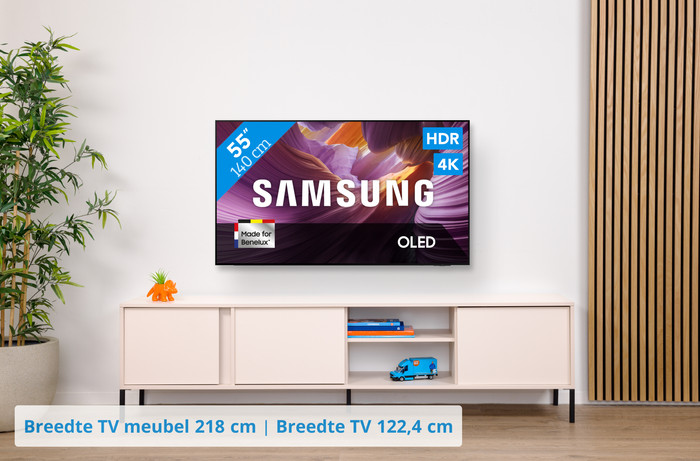 Samsung 55" OLED S85F 4K (2025) + Samsung HW-B750F (2025) visual Coolblue 1