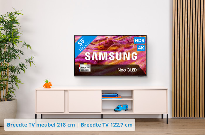 Samsung 55" Neo QLED QN90F 4K (2025) + Samsung HW-QS700F (2025) visual Coolblue 1