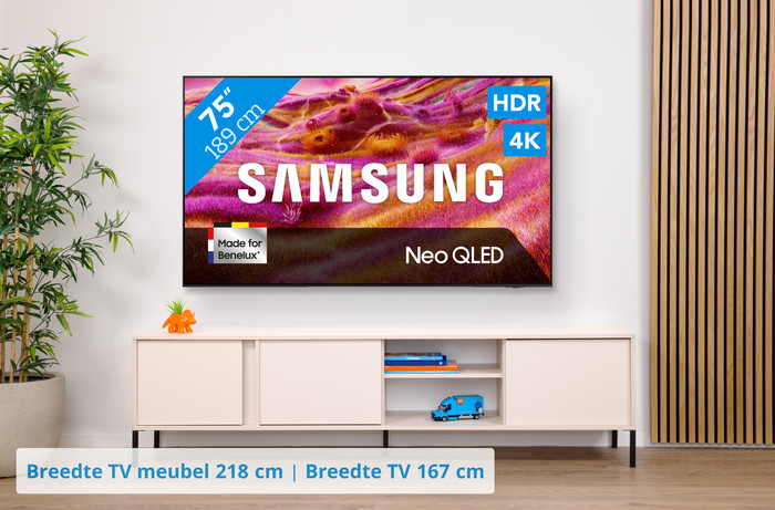 Samsung 75" Neo QLED QN90F 4K (2025) + Samsung HW-QS700F (2025) visual Coolblue 1