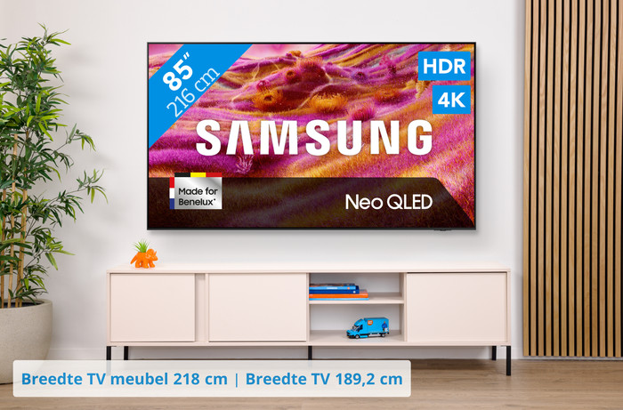 Samsung 85" Neo QLED QN90F 4K (2025) + Samsung HW-QS700F (2025) visual Coolblue 1