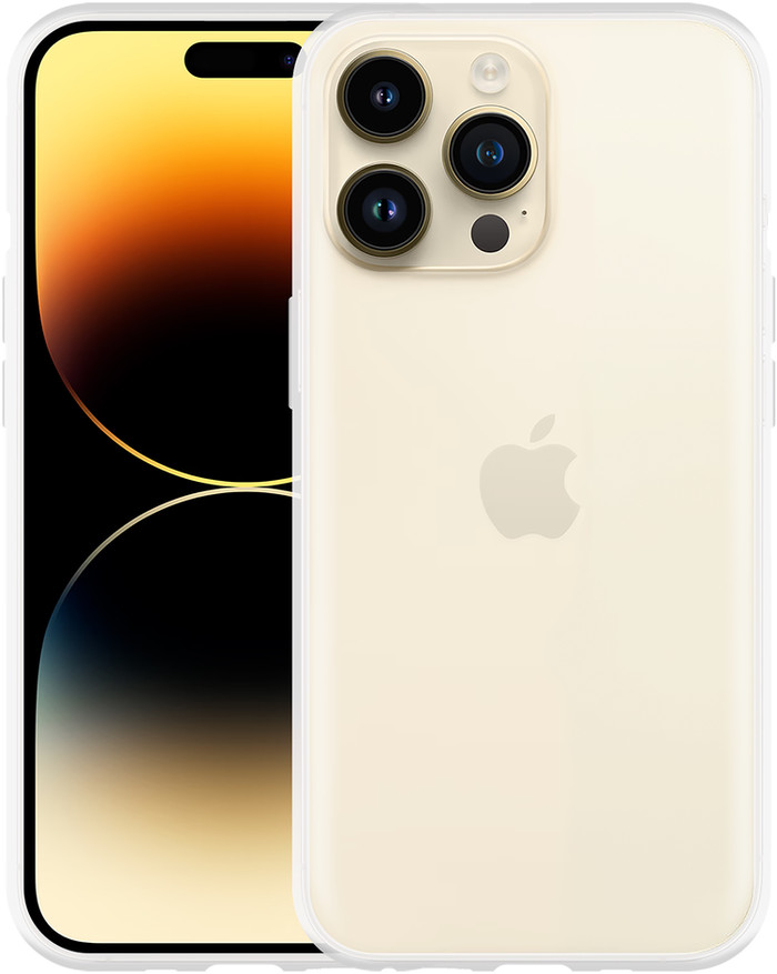 Just in Case Soft Design Apple iPhone 14 Pro Max Back Cover Transparent avant