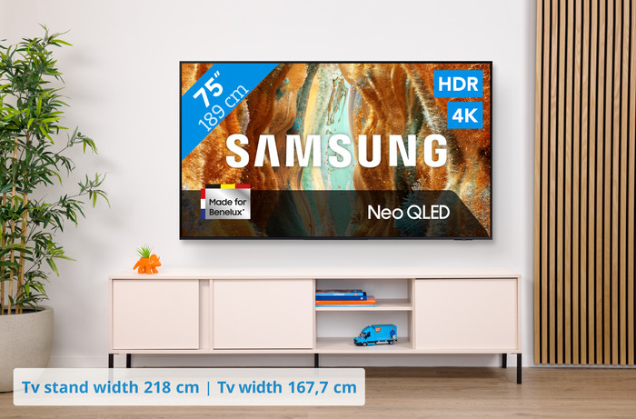 Samsung 75 inches Neo QLED QN73F 4K (2025) visual Coolblue 1