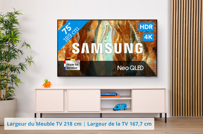 Samsung 75" Neo QLED QN73F 4K (2025) visuel Coolblue 1