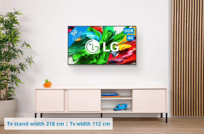 LG 50 inches QNED86 evo 4K (2025) + Sonos Ray Black visual Coolblue 1