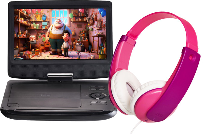 Denver MT-1097 + JVC HA-KD7 Pink Main Image