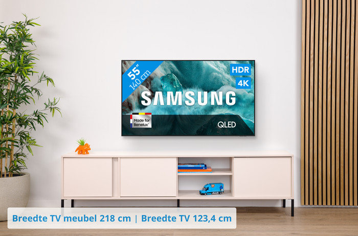 Samsung 55" QLED 4K Q7F4 (2025) + Samsung HW-B66CF Zwart visual Coolblue 1