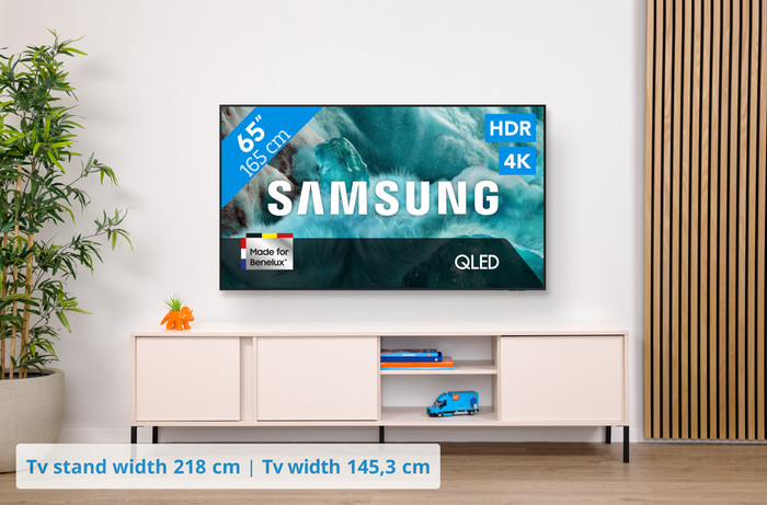 Samsung 65 inches QLED Q7F4 4K (2025) + Samsung HW-S800D Black visual Coolblue 1