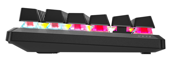 CORSAIR K70 CORE TKL AZERTY left side