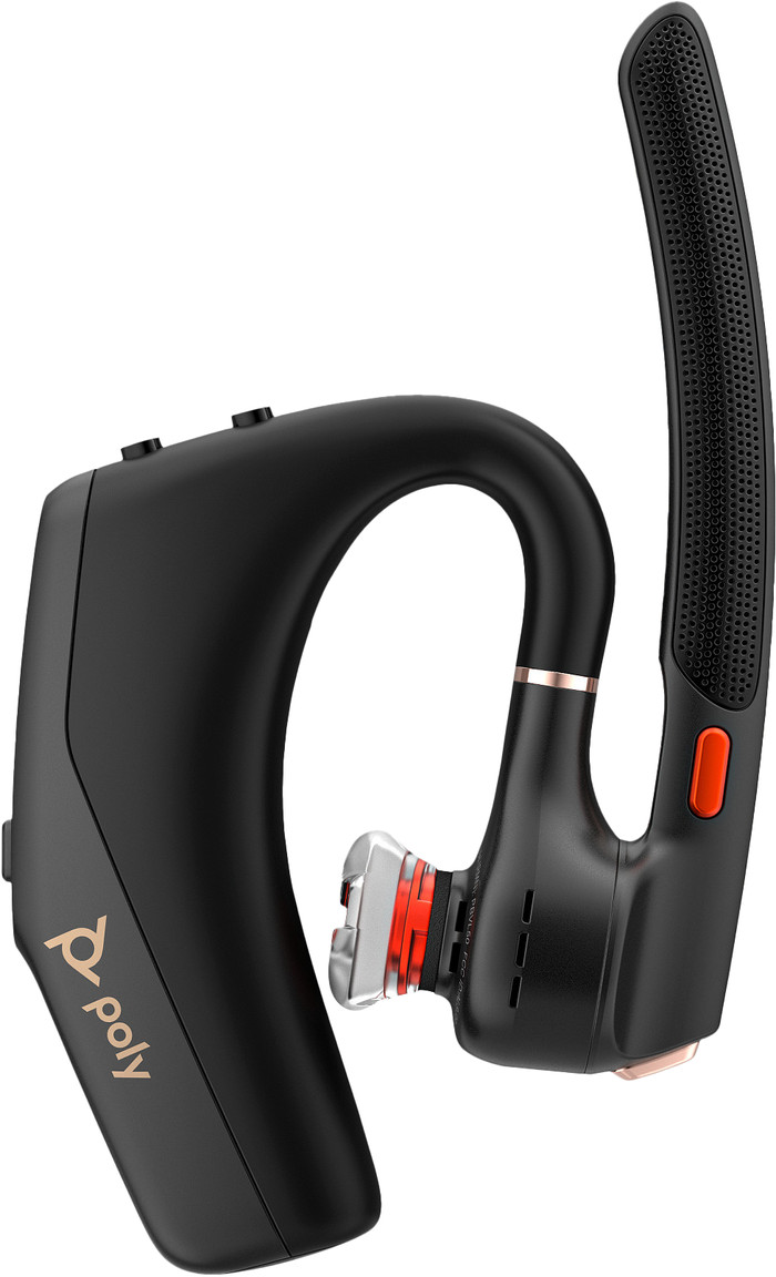 Poly Voyager Legend 50-M UC Bluetooth Headset + Charging Case left side