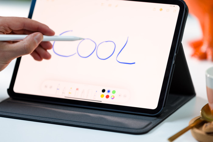 BlueBuilt Apple iPad Pro (2025/2024) 11 inches Book Case Black product in use