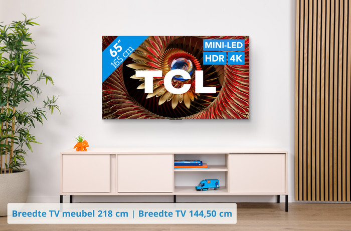 TCL 65" QD Mini-led C81K 4K (2025) + TCL Q85H PRO visual Coolblue 1
