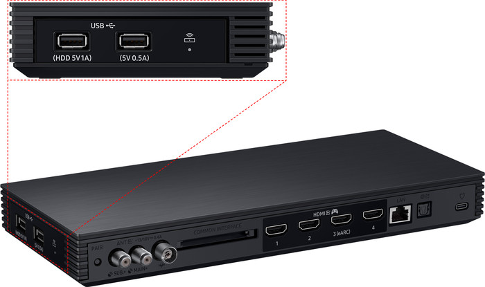 Samsung 65" Neo QLED QN990F 8K (2025) + Samsung HW-Q930F Zwart detail