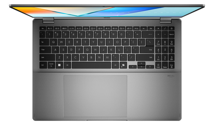 ASUS Vivobook 16 Flip OLED Copilot+ TP3607SH-RJ043W AZERTY dessus