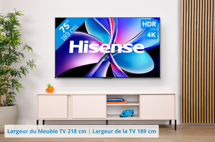 Hisense 75'' PRO QLED E7Q (2025) visuel Coolblue 1
