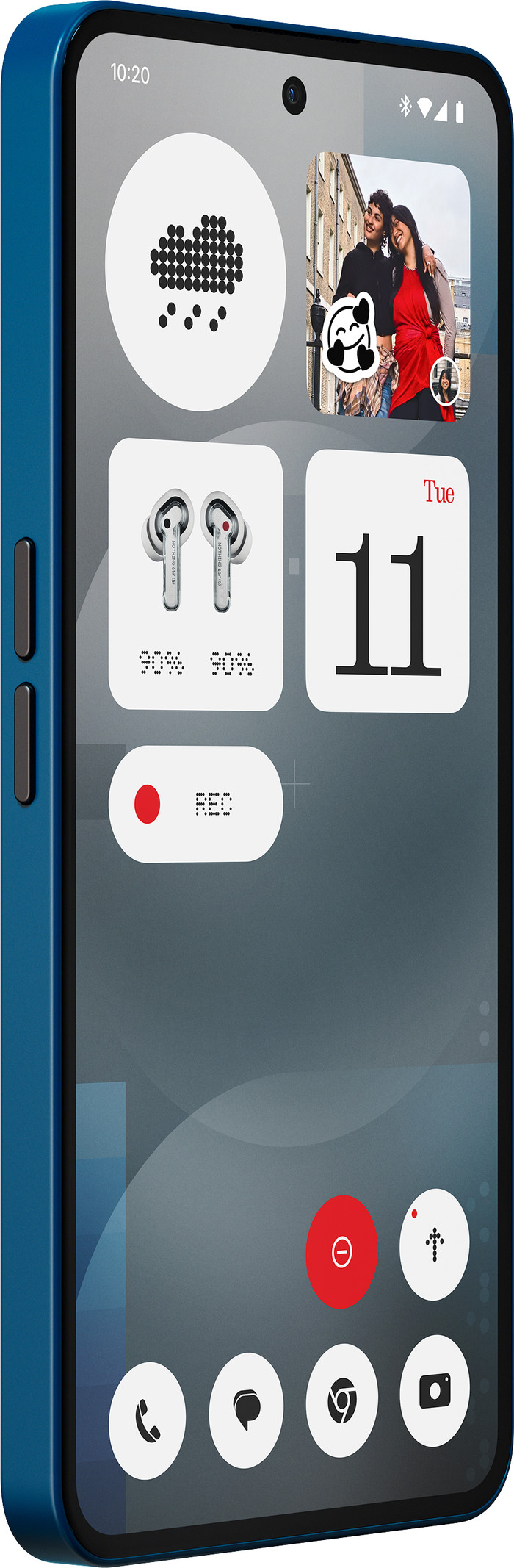 Nothing Phone (3a) 256GB Blue 5G left side