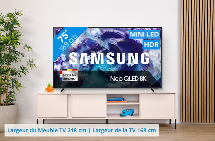 Samsung 75" Neo QLED QN900F 8K (2025) + Samsung HW-Q930F Noir visuel Coolblue 1