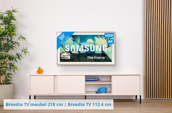 Samsung 50" The Frame LS03FA (2025) + Samsung HW-S701D Wit (2024) visual Coolblue 1