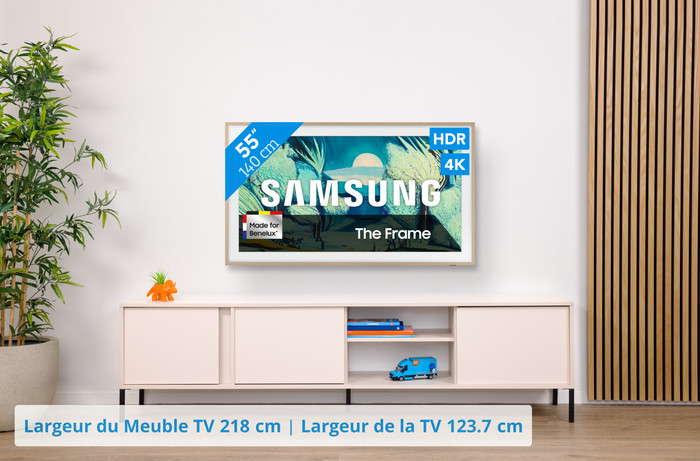 Samsung 55" The Frame LS03FA (2025) + Samsung HW-S800D Noir (2024) visuel Coolblue 1