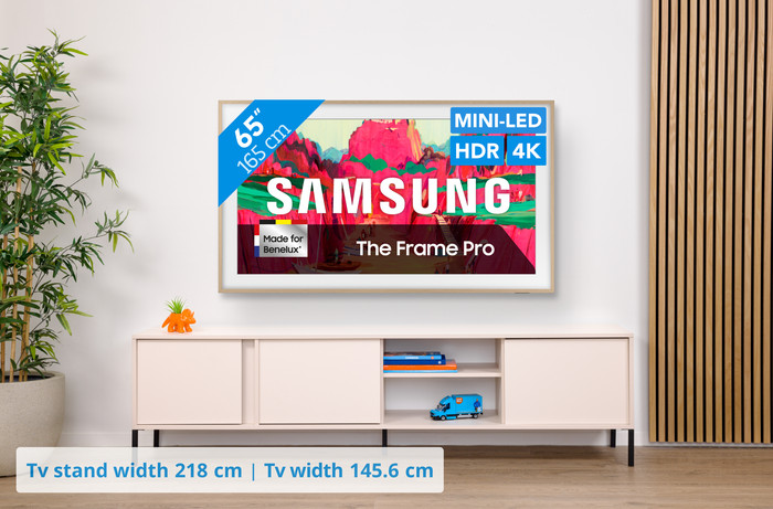 Samsung 65 inches The Frame Pro LS03FW (2025) + Samsung HW-S800D Black (2024) visual Coolblue 1