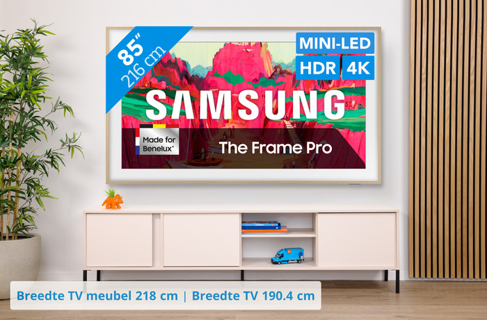 Samsung 85" The Frame Pro LS03FW 4K (2025) visual Coolblue 1