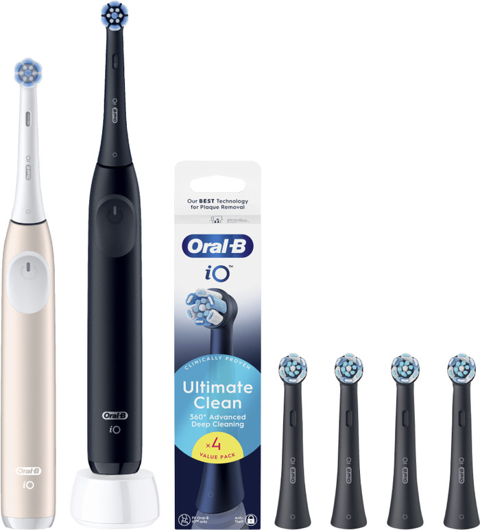 Oral-B iO 2 Duo Pack Black and Pink Value Pack Main Image