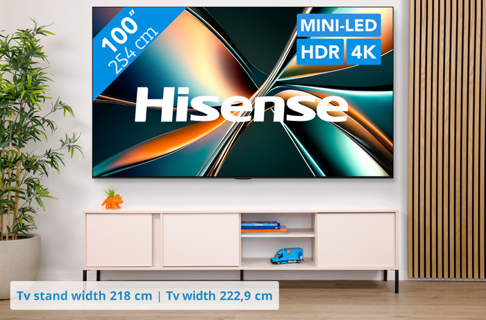 Hisense 100 inches ULED Mini-LED U7Q (2025) visual Coolblue 1