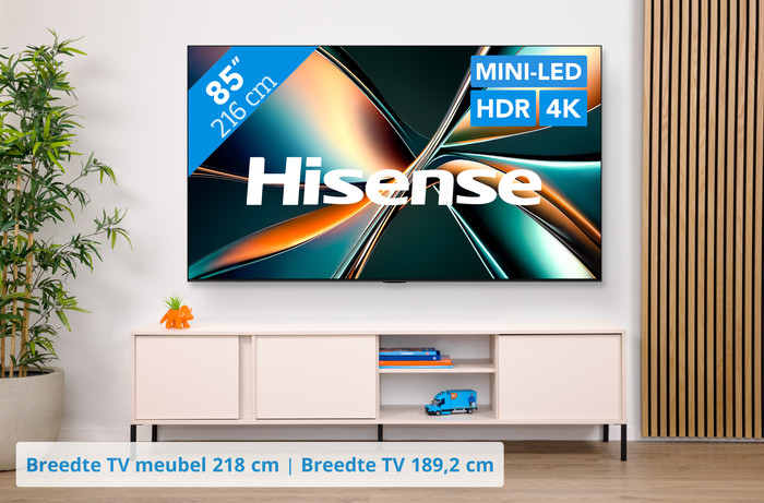 Hisense 85" ULED Mini-Led U7Q (2025) visual Coolblue 1