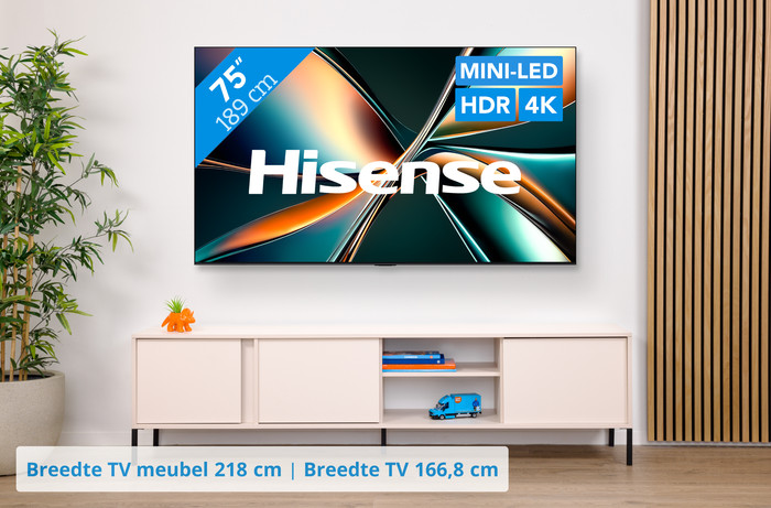 Hisense 75" ULED Mini-Led U7Q (2025) visual Coolblue 1