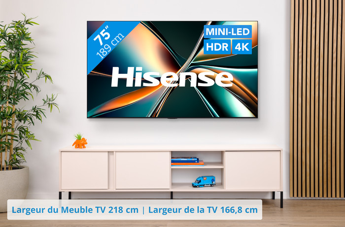 Hisense 75" ULED Mini-LED U7Q (2025) visuel Coolblue 1